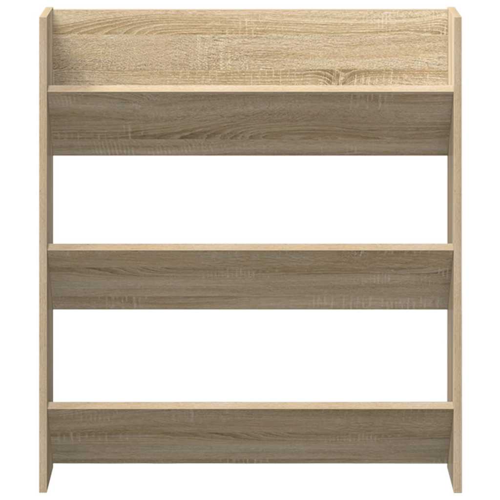 Wand-Schuhschrank Sonoma-Eiche 80x18x90 cm Holzwerkstoff